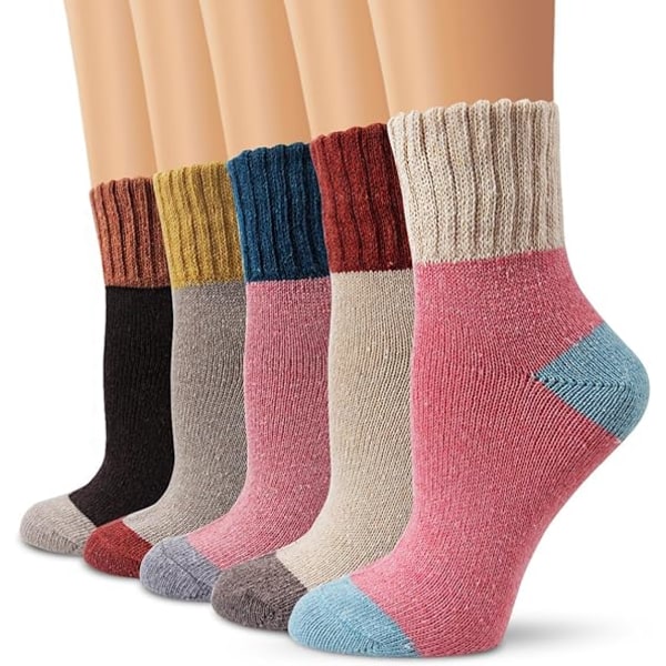 Ullsokker, damesockker vintage myke varme vintersokker