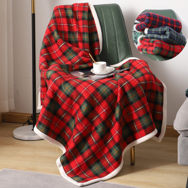 Red Blanket Christmas Cute Blanket Double Sided