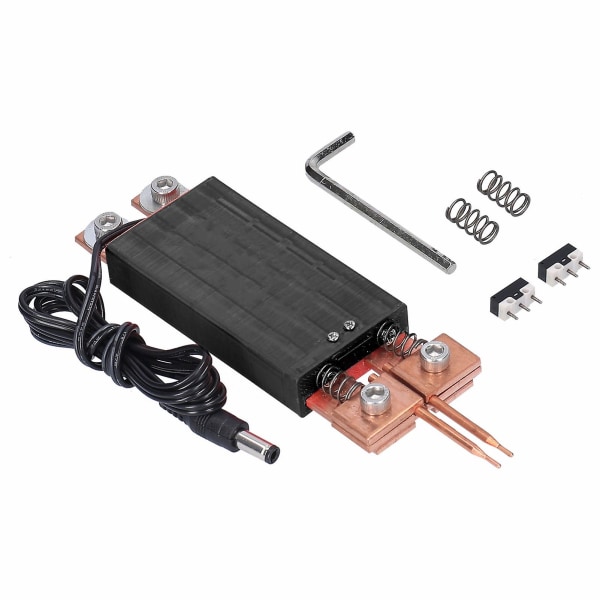 Integrerad punktsvetsningspenna Automatisk utlösning Svetsmaskin för 18650 batteri（svart）