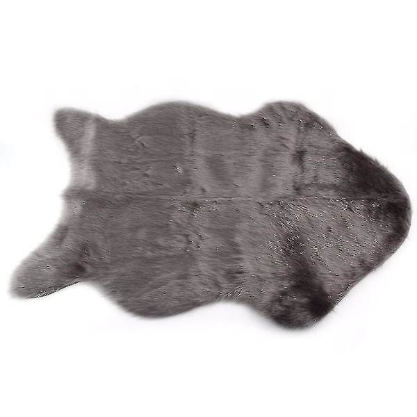 60x40cm Super Mjuk Faux Fårskinn Tvättbar Matta Varm Hårig Sittkudde Fluffy Mattor Faux Pälsmattor För Golvstolar Soffor Kuddar