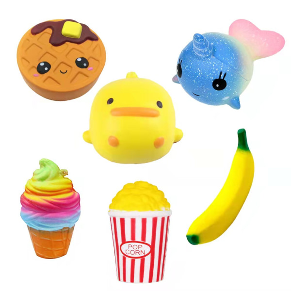 6 - Kawaii Squishy Leksaker