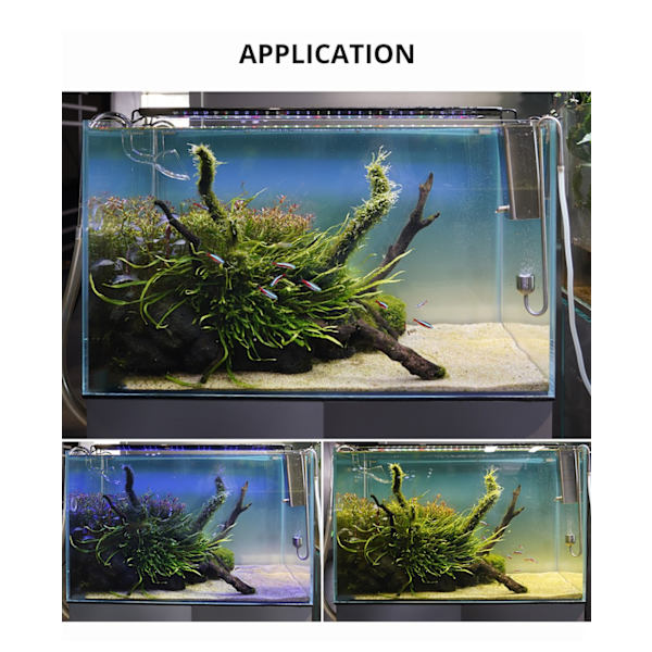 1 stk. akvarieplantebelysning LED-akvarielys akvariestativ lys