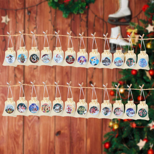 Lav din egen DIY julekalender og dekorationer, jule D
