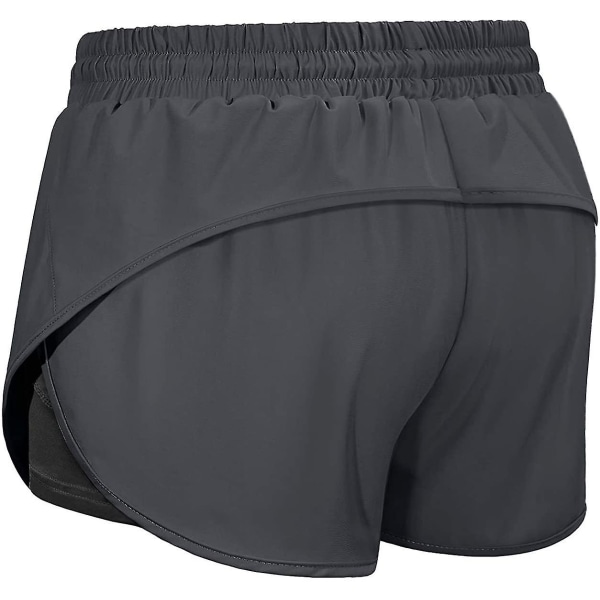 Shorts Womens Sport Hotpants Med Fickor Dragsko（M）