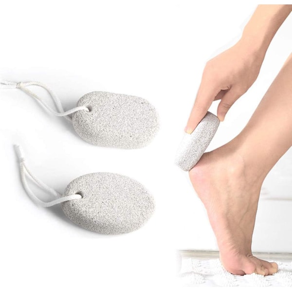 2 STK. Naturlig Pimpsten, Lava Pedicure Værktøjer, Pedicure Pleje Værktøj