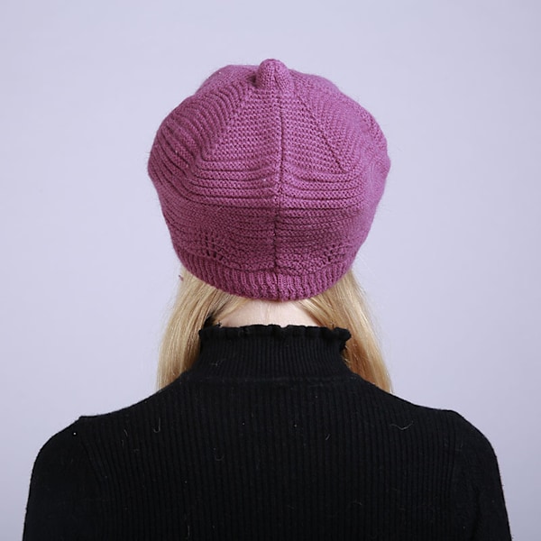 Strikhue uldhue model foret fleece efterår vinterhue