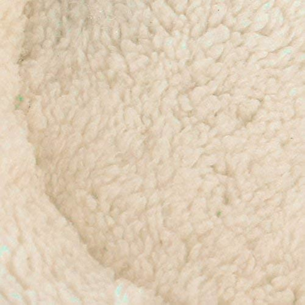 Komfortabel rund varm fleece hamster seng sovemåtte til små kæledyr（S beige）