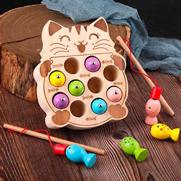 Pædagogisk legetøj, træfiskespil, Montessori-legetøj til småbørn