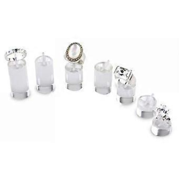 7 stk. Akryl Display Stande Ring Display Stand Terning Øreringe Stand Ringholder