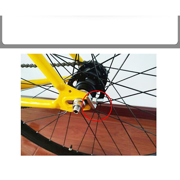 Fällbar cykelkedjespännare, tillbehör till fällbara cyklar, kedjesträckare, kedjeajusterare, dragkedja, reparationsverktyg 4 st