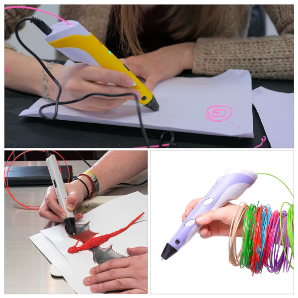 Filament Refills Pcl Filamenter 1,75 mm 10 Farver, 5 m/16,4 fod Længde Til 3d-Print Pen