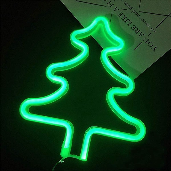 Juletræ LED Neon Kunst Dekoration Natlys Er Egnet Til Jul
