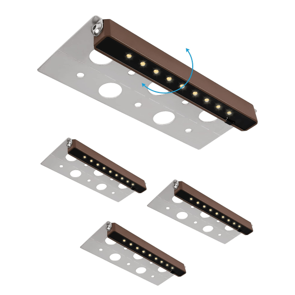 4 stk. 7 tommer 2,5w LED-belysning til murstensvægge, vandtætte lavspændings-havebelysning, trinlys