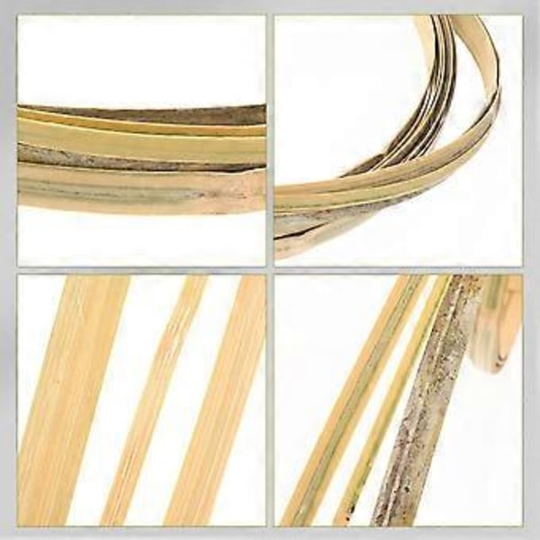 3 Rullar Naturlig Bambu Rotting Hud Hem DIY Handgjorda Vävhantverk Material