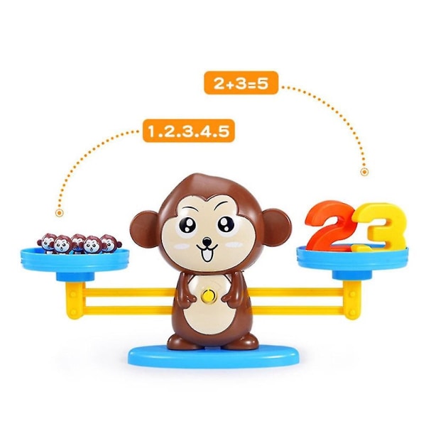 Pedagogisk matteleksak Smart Monkey Balance Scale Kids Toy Digital Number Board Game