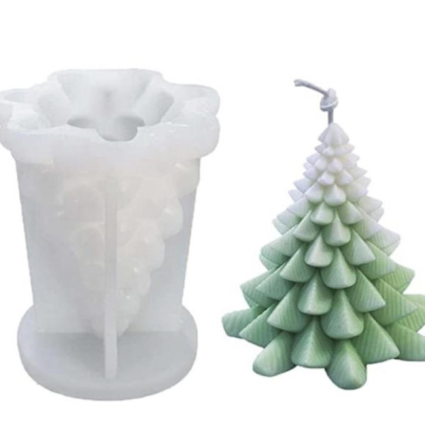 Julgransljusform Tallbarrsdoftande ljus Gipsornament D