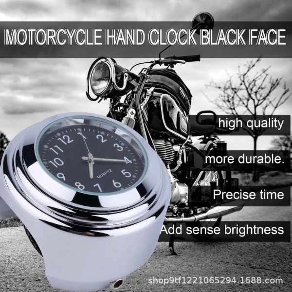 Motorcycle Handlebar Clock Universal Waterproof Motorcycle Handlebar L