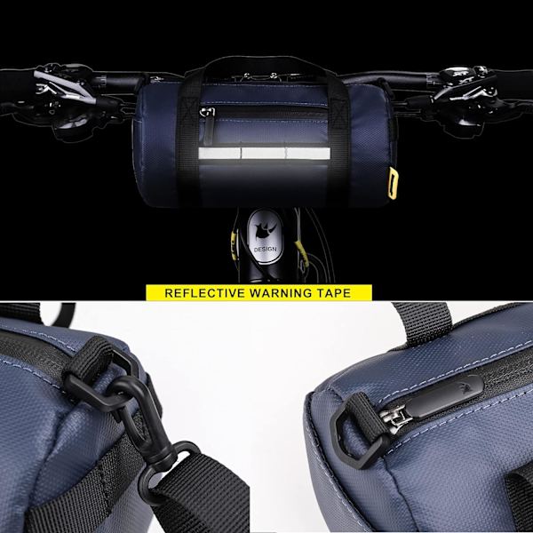 Vattentät Styrbag för Cykel, Ramväska, Vattentät MTB Fram B