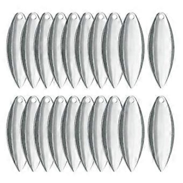 Uistelu Lusikat Spinner - Spinner Uistelu Lusikat Vieheiden Valmistukseen Kalastustarvikkeet DIY Kalastustarvikkeet 20KPL (HopeaD) Silver D