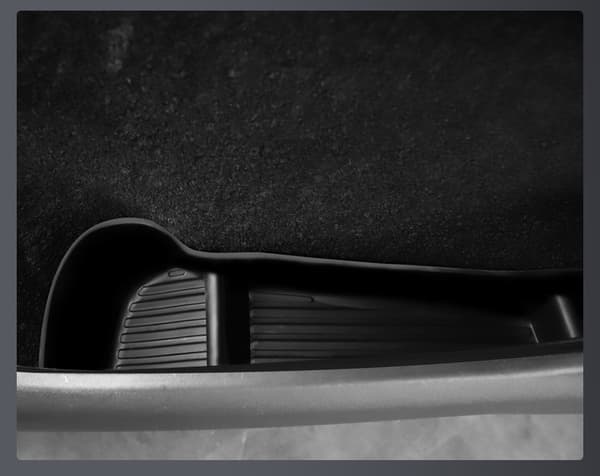 4 stykker egnet til Tesla Model 3 dørsidestoragebakke TPE for- og bagdobbeltbrug