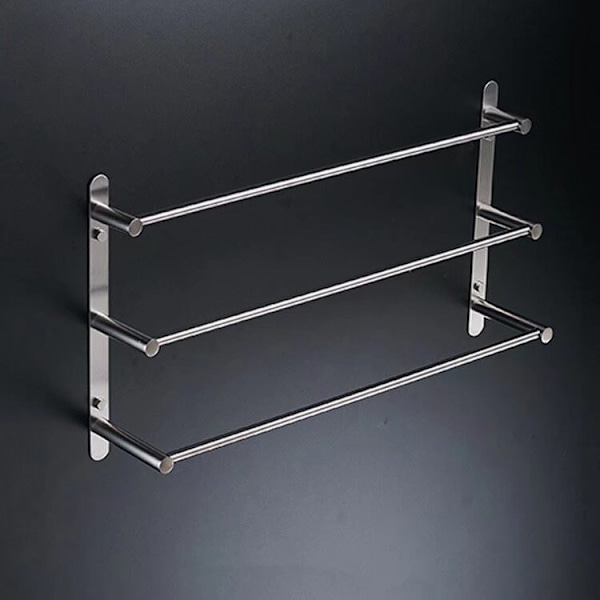 Multilags 304 rustfrit stål vægmonteret håndklædeholder 50cm væg