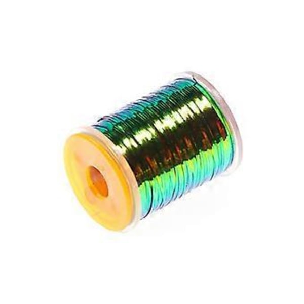 Fluebinding Flad Påfugle Lametta Spole Dobbeltsidet Farve Flad Lametta Metallisk Mylar Fluebindingsmaterialer Holdbar 1 mm 1mm