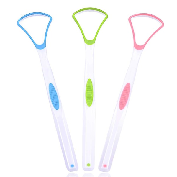 3st Tungskrapa Rengöring Oral Scrapers Premium Sweeper Set, Verktyg för att bota dålig andedräkt, Effektiva Kit