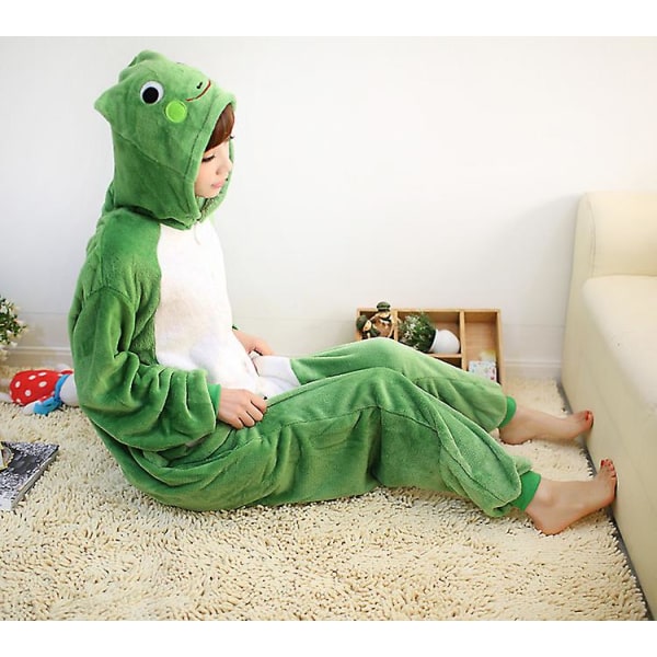 Barn Pojkar Flickor Unisex Onesies Kigurumi Animal Pyjamas Cosplay Kostym Sovkläder（130cm）
