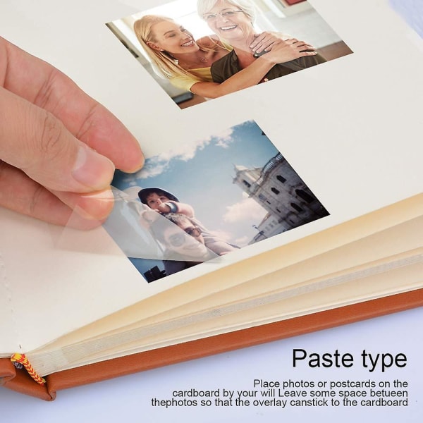 Self-stick Page Photo Album Family Album Leather Cover Hand Made Diy  Waterproof  Dustproof Albums