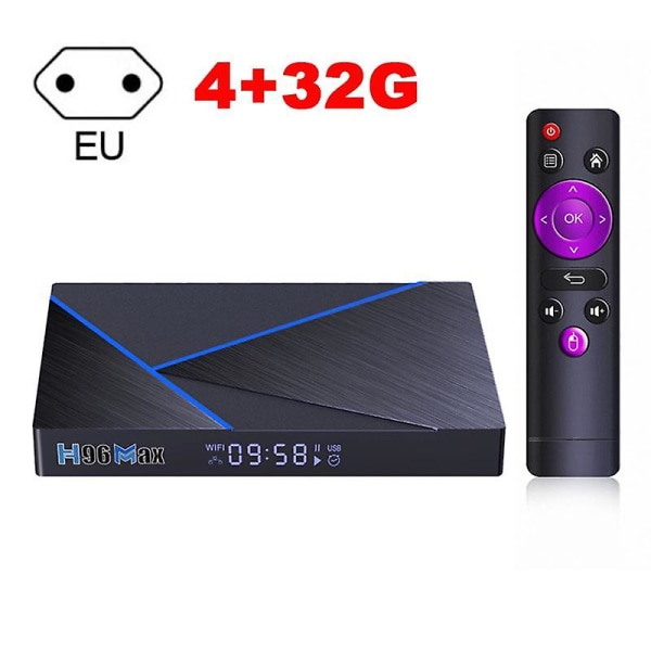 Ny 2023 Android 12 Tvbox Media Player Set Rockchip Rk3566 H96 Max V56 Wifi 2,4g 5g H96max