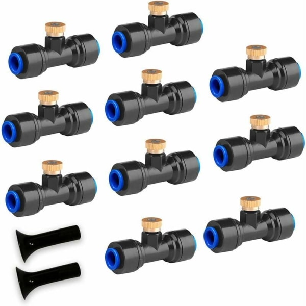 Mist Nozzle, Brass Mist Nozzle for Outdoor Patio Mist Maker，，10pc