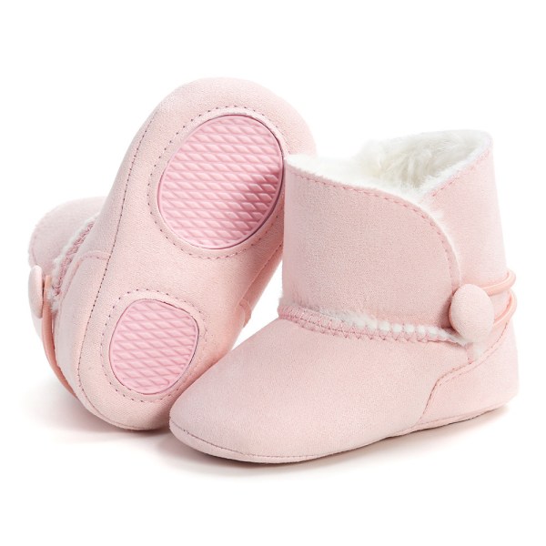 11CM Lined Leather Baby Boots Baby Boots Shoes Padded Warm