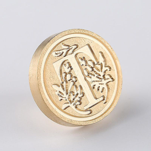 Elite Messing Retro Alfabet Initialer Voksstempling Stempel 26 Bokstaver A-z Voksstempel Stempel For Postdekorasjon Diy Kortlaging（T）