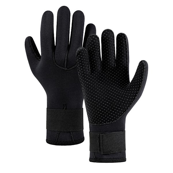 1 par dykkerhansker 3mm Anti-slip slitesterke varme holdbare hansker for fiske(M)