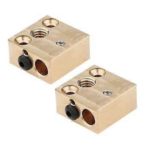 Premium Mässingsvärmeblock Speciellt för CR10/ för E3D V6 3D-skrivare Extruder