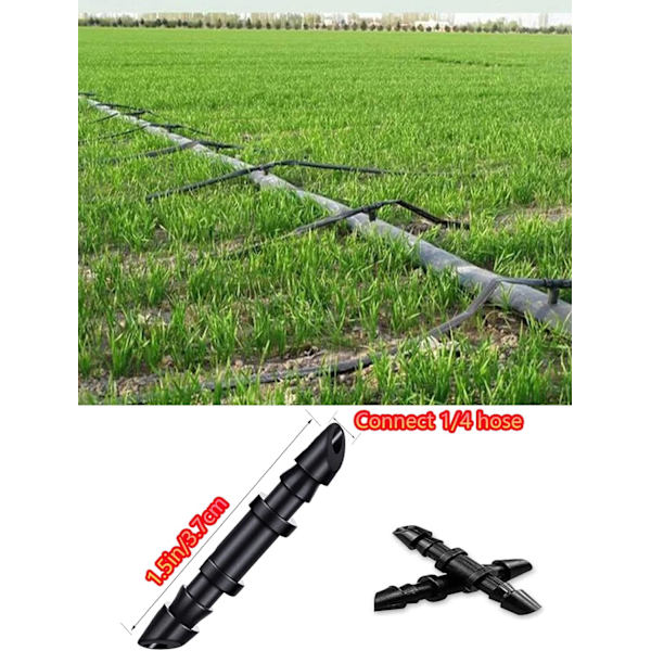 100 stk. plænesprinkler fittings drypforbindelse til 1/4\" dryprør,