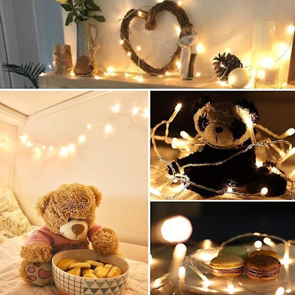 Julbelysning 100 Led 10m Inomhus Utomhus Julgransbelysning Stringljus
