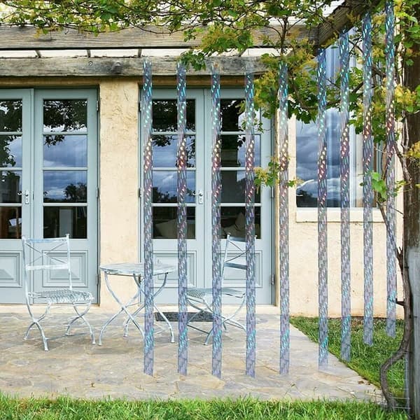 Duvskrämsla tejp 2-pack - 80m - Ljusreflekterande reflektion