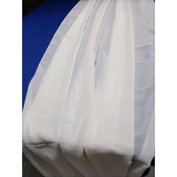 Hvid Chiffon Bordløber Overlay Til Romantisk Boho Rustik Bryllupsfest Brudebruser Dekorationer