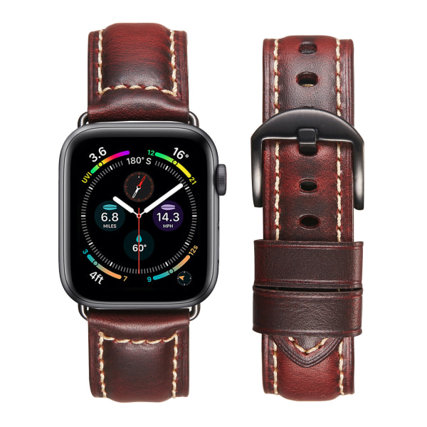 Smartwatch armbånd Ægte læder armbånd til Apple Watch