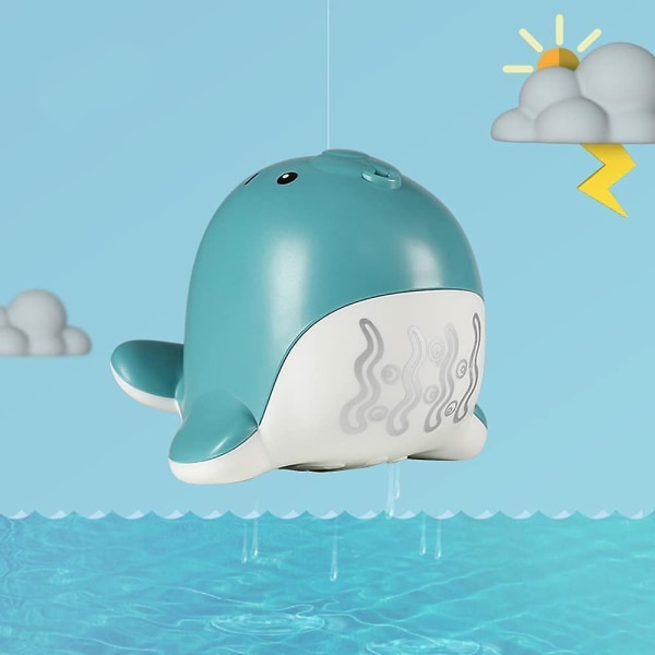 Sea Lion Playing In Water Baby Elephant Water Droplets Raining Clouds Bath Toys Children&#39;s Baby Bathroom（B）