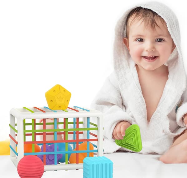 Formbitar för Bebis, Montessori Utbildningsspel för Barn, Senso