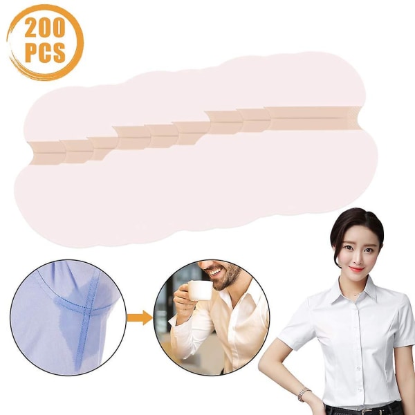 100 Pcs Underarm Sweat Pads Armpit Sweat Pads Sweatproof Disposable Underarm Pads Deodorant Underarm Sweat