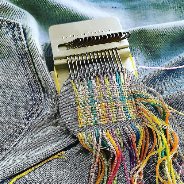 Mini Darning Loom Machine Liten Mender Loom För Darning Maskin Diy Kläder Sömnad Liten Loom10 Hooksaespa