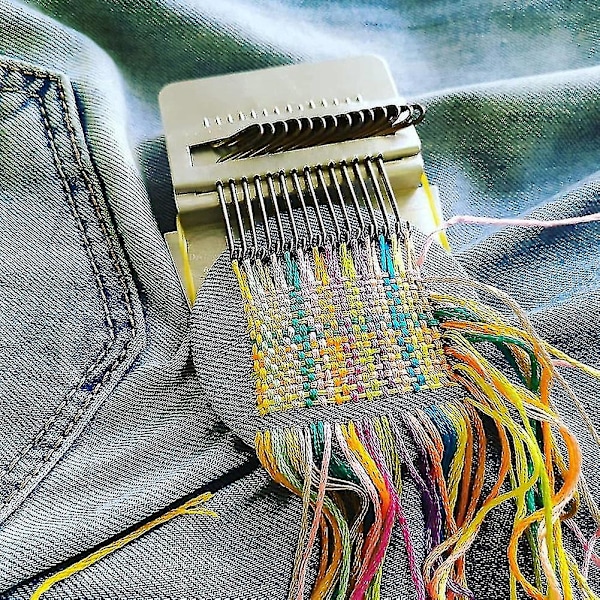 Mini Stoppestol Maskine Lille Mender Væv Til Stoppestol Maskine Diy Beklædning Syning Lille Væv10 Hooksaespa