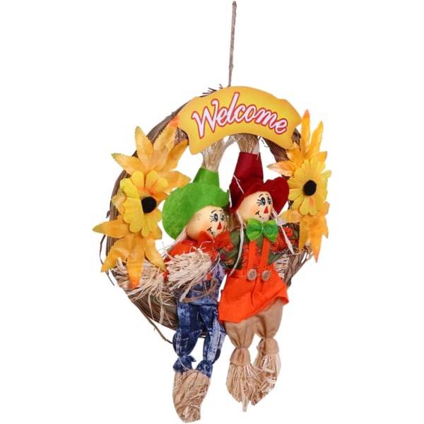 2 stk Halloween hengende krans fugleskremsel Halloween utkledning Pe