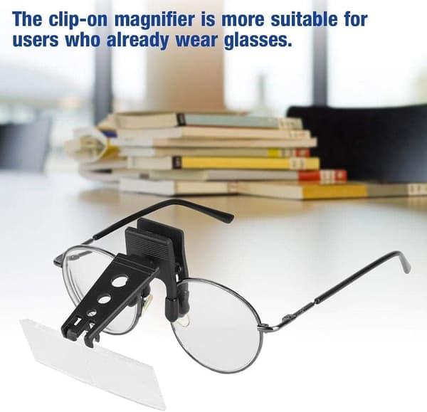 1,5X 2,5X 3,5X förstoring plastfodral clip-on fällbara glasögon