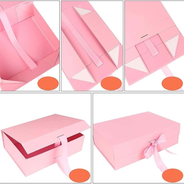 Gift box Gift box with bow Magnetic gift box with lid