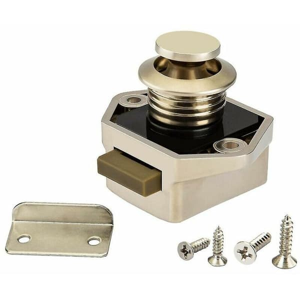 5 stk. Mini Push Button-låse til skabslåge, campingvogn, autocamper