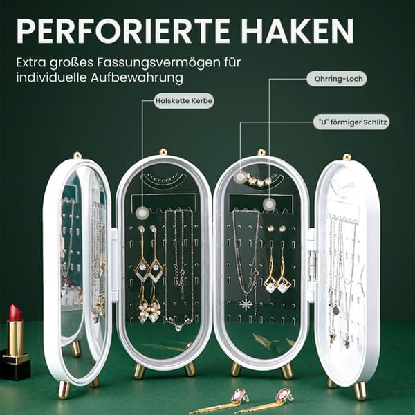 (Hvid) Smykkestativ Multi-Layer Desktop Smykkeopbevaringsboks